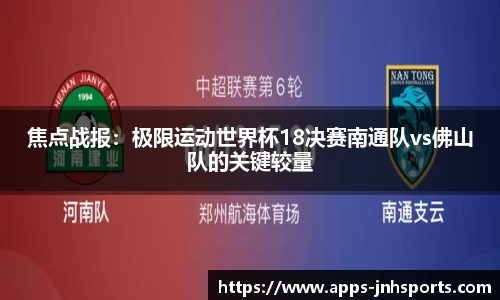 焦点战报：极限运动世界杯18决赛南通队vs佛山队的关键较量